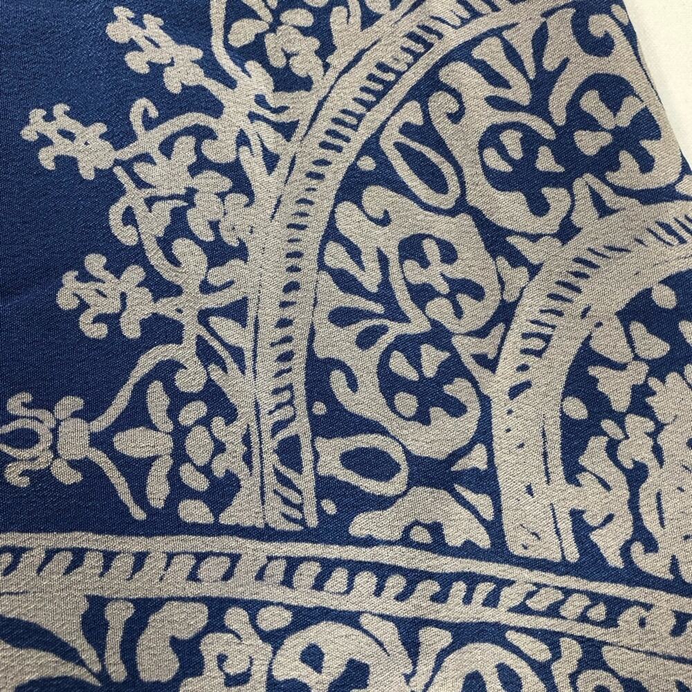 Anthropologie blue moonset asymmetrical handkerchief v neck tank top silk sz 4 - Picture 9 of 11